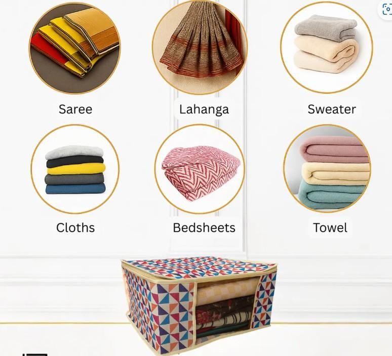 High Quality Triangle Printed Saree Cover